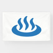 Onsenの♨の温泉の温泉の日本人の印 横断幕 (横)