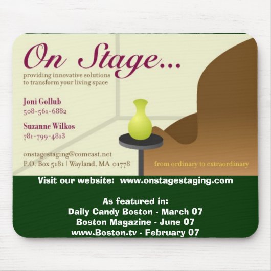 onstagecard_finalは、私達のウェブサイトを訪問します: www.onst… マウスパッド (正面)