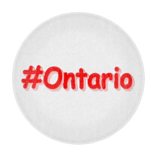 「#Ontario」かわいいデザイン。買今 カッティングボード (正面)