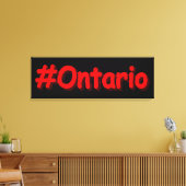 「#Ontario」かわいいデザイン。買今 キャンバスプリント (インサイチュ (リビング))