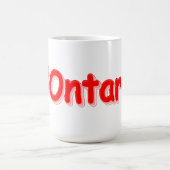 「#Ontario」かわいいデザイン。買今 コーヒーマグカップ (中央)