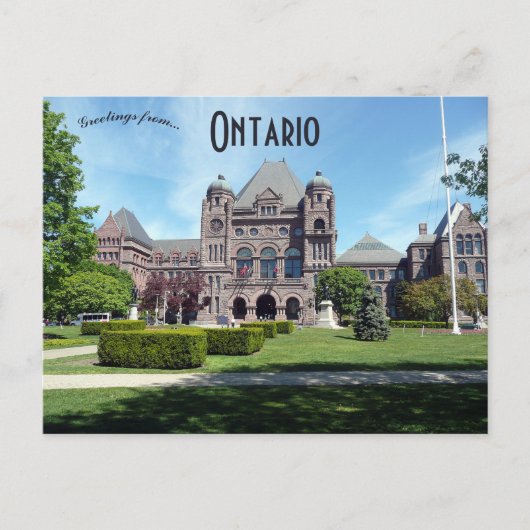Ontario Legislative Building Ontario Canada ポストカード (正面)