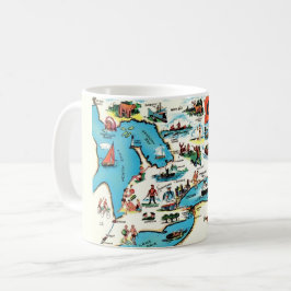 Ontario Map Mug コーヒーマグカップ