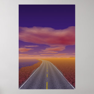 OnTheRoadAgain - Lonesome Trucker ポスター