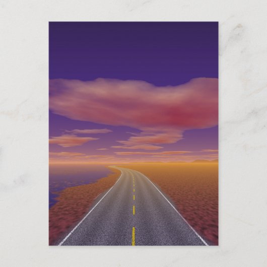 OnTheRoadAgain - Lonesome Trucker ポストカード (正面)