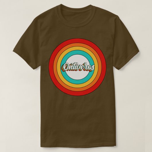 OntiverosネームシャツヴィンテージOntiveros Circle Tシャツ (デザイン正面)