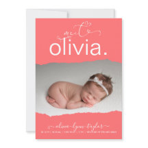 OnTrend CORAL写真破れた紙誕生発表