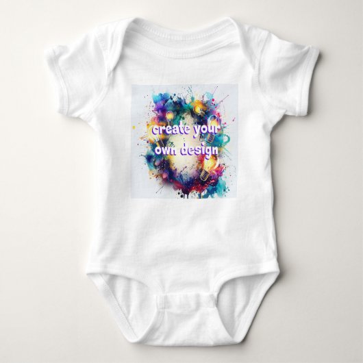 Ontwerp je eigen babyromper – Uniek en persoonlijk ベビーボディスーツ (正面)