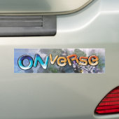 Onverseのロゴのバンパーステッカー バンパーステッカー (車上)