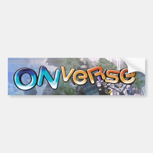 Onverseのロゴのバンパーステッカー バンパーステッカー (正面)