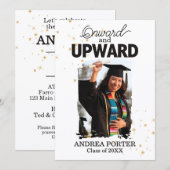 Onward and Upward Graduation Party 招待状 (正面/裏面)