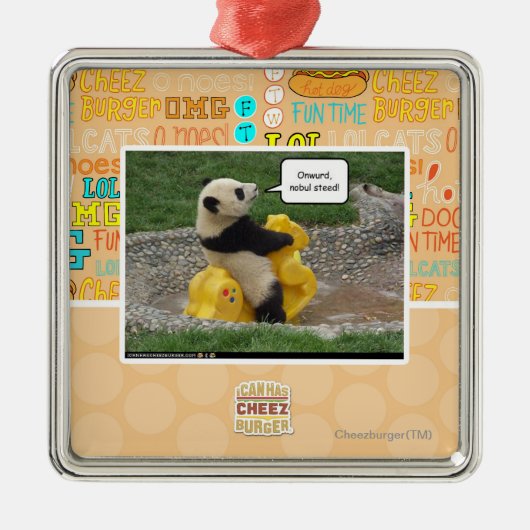 Onwurdのnobulの馬! メタルオーナメント (正面)