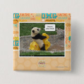 Onwurdのnobulの馬! 缶バッジ (正面)