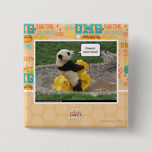 Onwurdのnobulの馬! 缶バッジ (正面)