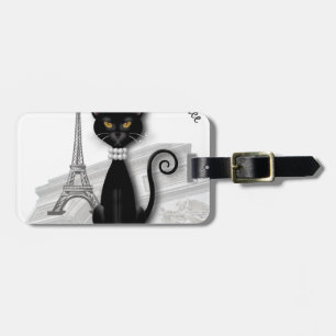 Oo la laのフランスのな子猫のプリンセス ラゲッジタグ