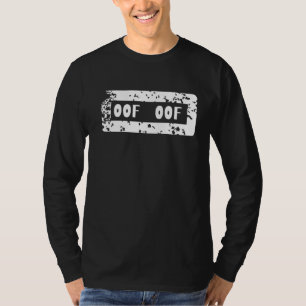 Oof Blox Gamer Noob Streamerミームゲームジョーク Tシャツ