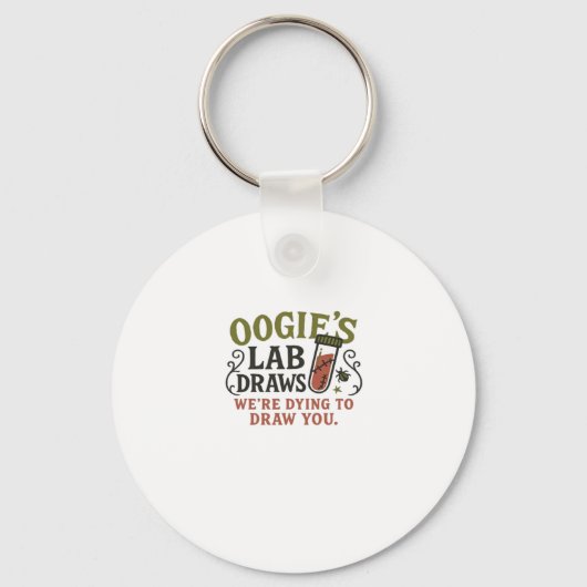 Oogie�s Lab Draws � 面白いハロウィーンの臨床検査技師 & キーホルダー (正面)