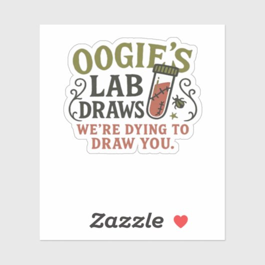 Oogie's Lab Draw – 面白いハロウィーンフレボトミスト&を描く シール (シート)