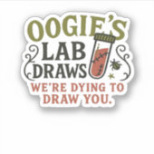 Oogie's Lab Draw – 面白いハロウィーンフレボトミスト&を描く シール (正面)