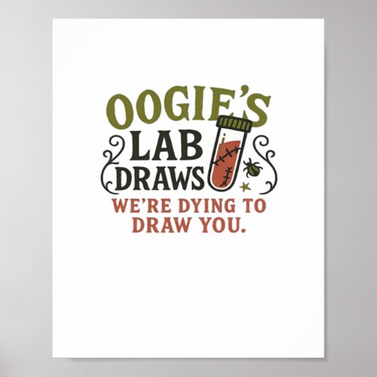 Oogie's Lab Draw – 面白いハロウィーンフレボトミスト&を描く ポスター (正面)