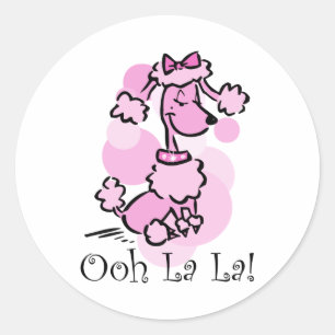 OohのLaのLaのプードル ラウンドシール