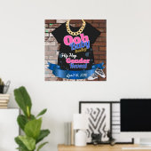 Oohベビーベビー-ヒップホップ性発現パーティー標識 ポスター (ホームオフィス)