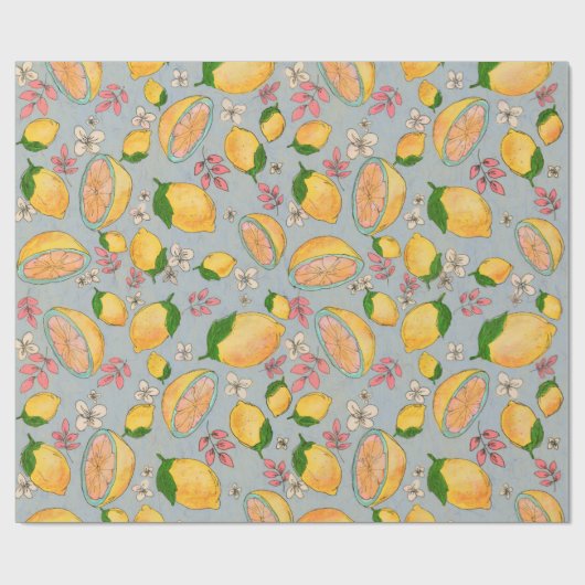 Ooh Lemon Wrapping Paper 2 ラッピングペーパー (フラット)