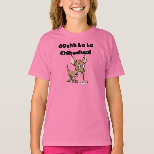 OohhhのLaのLaのチワワのTシャツおよびギフト Tシャツ (正面)