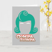Oompaルーンパヘアグラフィック カード (黄色い花)