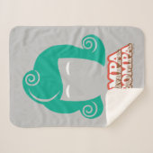 Oompaルーンパヘアグラフィック シェルパブランケット (正面(横))