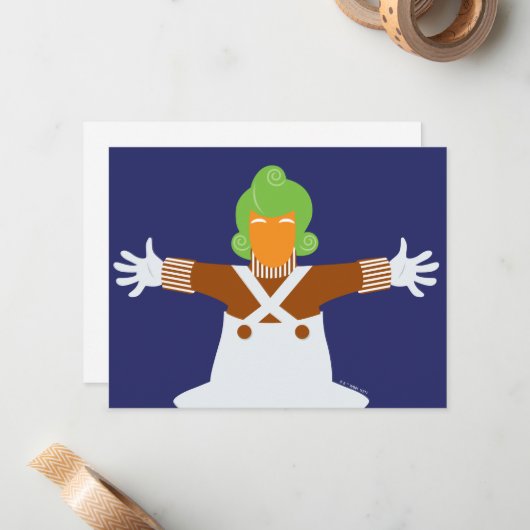 Oompa Loompa Arms Out ノートカード (正面/裏面インサイチュ)