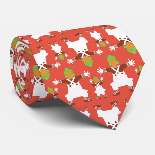 Oompa Loompa Dancing Pattern ネクタイ (ロール)
