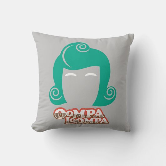 Oompa Loompa Hairグラフィック クッション (正面)