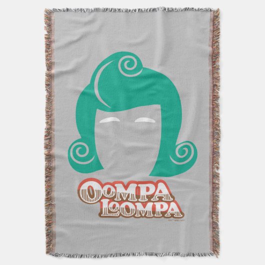 Oompa Loompa Hairグラフィック スローブランケット (正面縦)