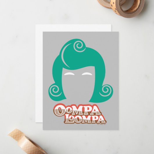 Oompa Loompa Hair Graphic ノートカード (正面/裏面インサイチュ)