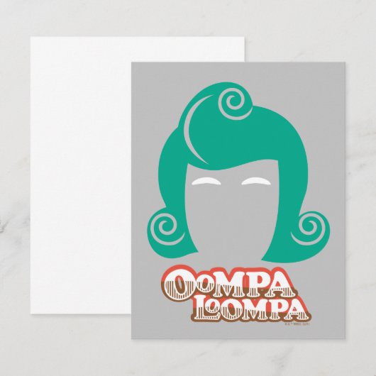 Oompa Loompa Hair Graphic ノートカード (正面/裏面)