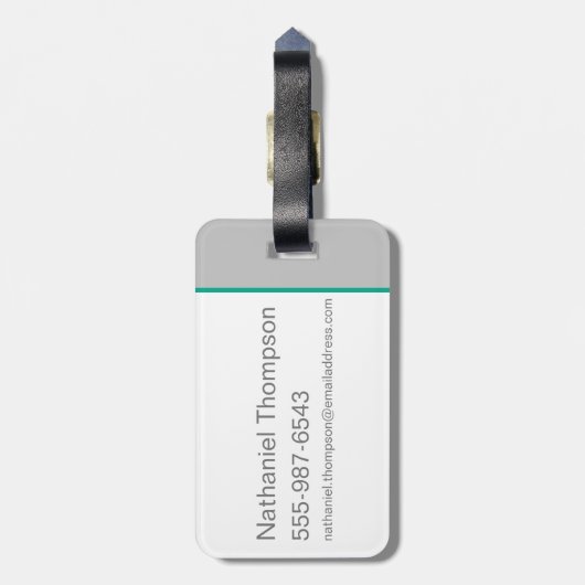 Oompa Loompa Hair Graphic ラゲッジタグ (裏面縦)