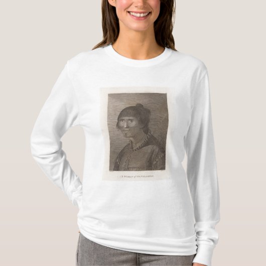 Oonalashkaの女性、アラスカ Tシャツ (正面)
