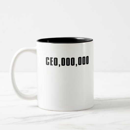 OOO、CEO ツートーンマグカップ (左)
