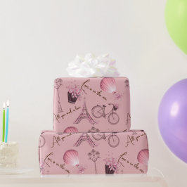 Ooo La – パリ30インチx 6足ラッピング紙 ラッピングペーパー