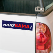 oooOBAMA!  バンパーステッカー (トラック上)