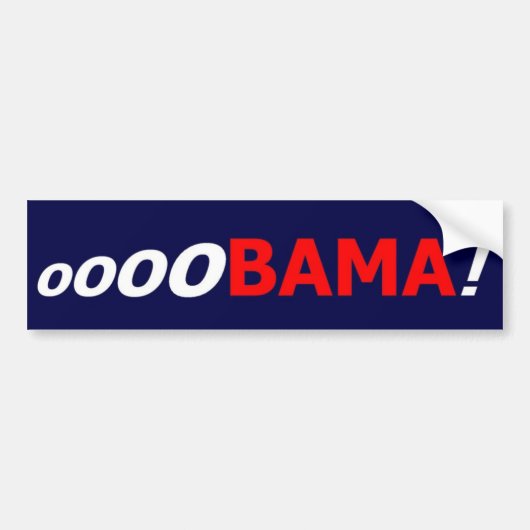 oooOBAMA!  バンパーステッカー (正面)
