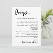 💍 Ooopsミニマルエレガントリスト日付の変更 セーブザデート (スタンド正面)