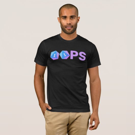 OopsゲームサイコロTシャツ Tシャツ (正面フル)