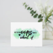 「Oops」引用文はがき ポストカード (スタンド正面)