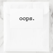 oops. 長方形シール (バッグ)