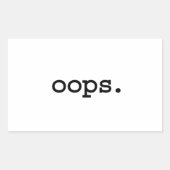 oops. 長方形シール (正面)