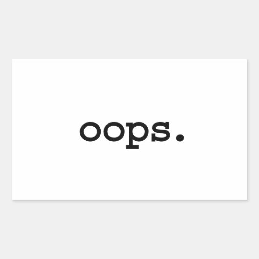 oops. 長方形シール (正面)