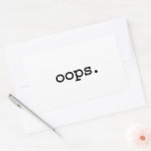 oops. 長方形シール (封筒)