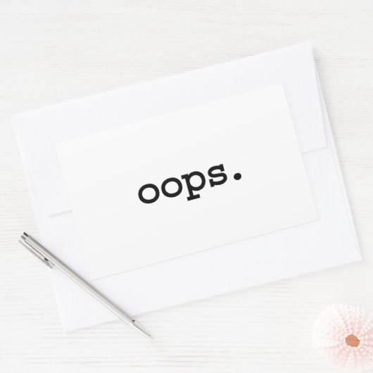 oops. 長方形シール (封筒)